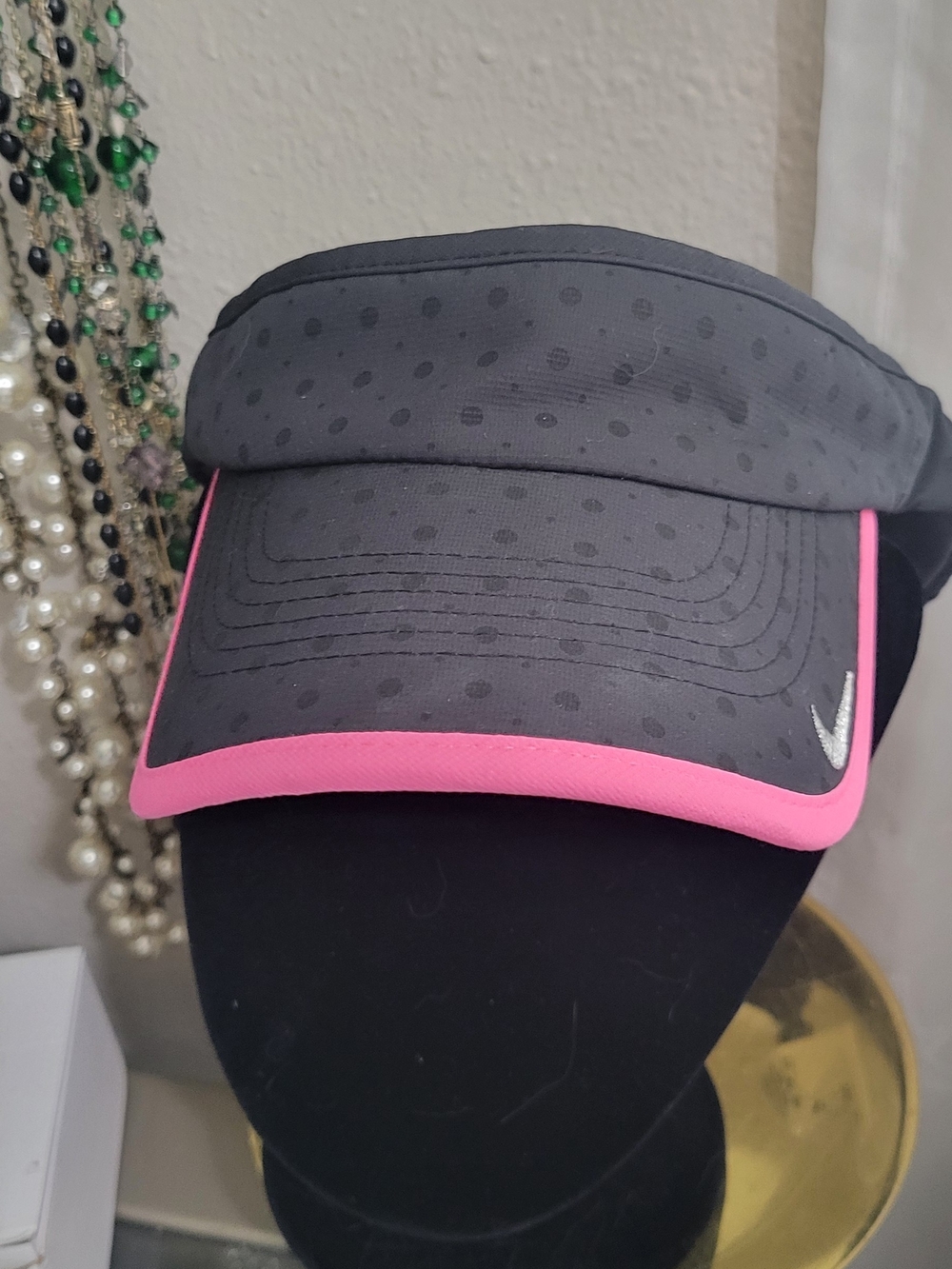 Nike Women’s Gray Visor with Pink Trim